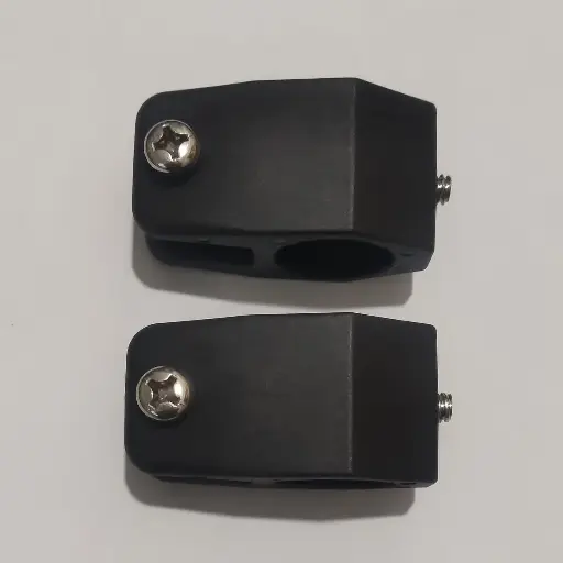 [TO-8QC3-651V] 2Pcs Boat Black Nylon Bimini Top Hardware Jaw Slide 7/8" 22mm of Tubing